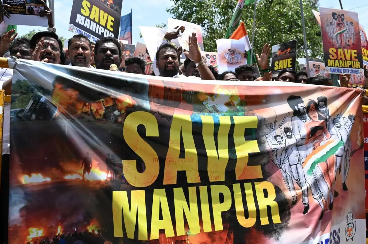 indian-pm-modi-was-accused-by-the-opposition-in-a-no-confidence-motion-over-violence-in-manipur