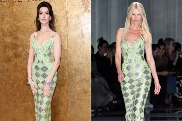 anne-hathaway-arrives-at-the-albies-in-versace-dress-which-claudia-schiffer-debuted-on-the-runway-during-milan-fashion-week