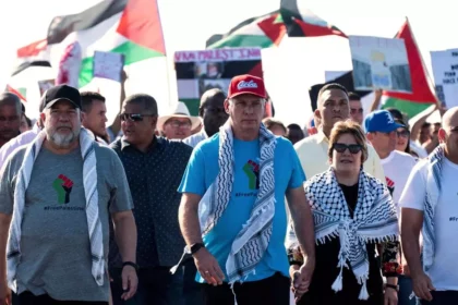 cuban-president-led-a-huge-march-in-support-of-palestinians