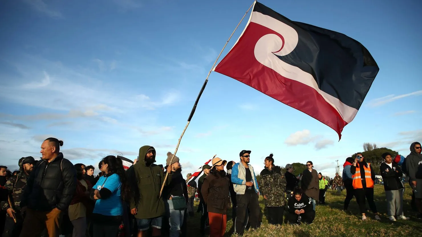 maori-protestors-heckle-new-zealand-politicians-following-plans-to-decry-plans-to-review-treaty-of-waitangi